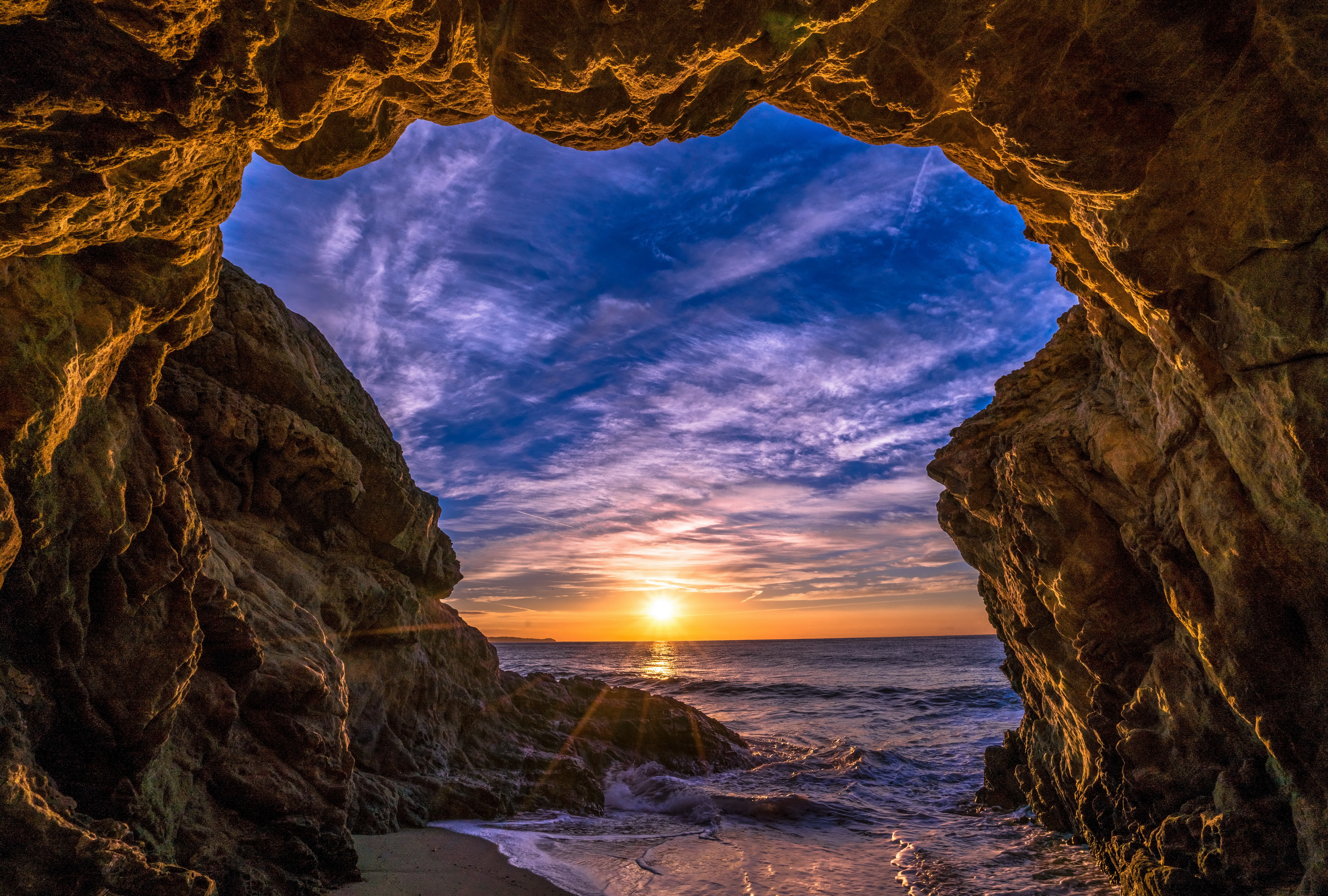 Beach Cave in Malibu, California