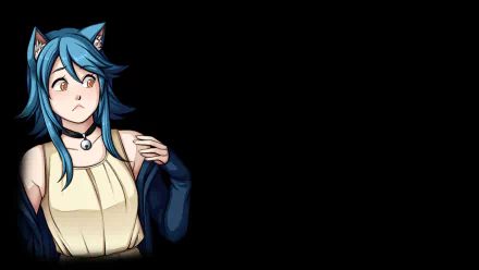 video game A Wild Catgirl Appears! HD Desktop Wallpaper | Background Image