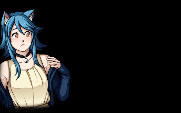 video game A Wild Catgirl Appears! HD Desktop Wallpaper | Background Image