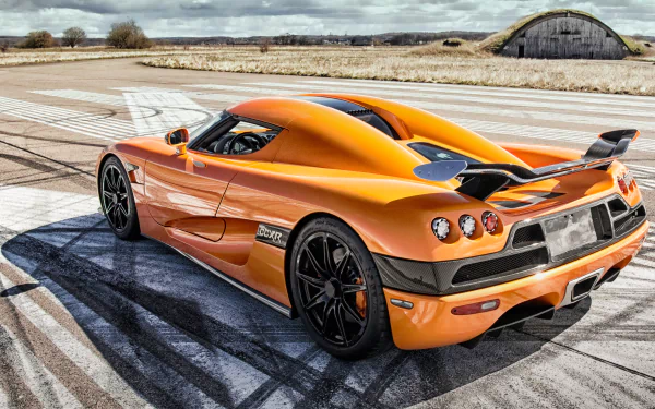 supercar car orange car Koenigsegg vehicle Koenigsegg CCXR HD Desktop Wallpaper | Background Image