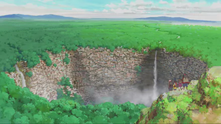  City Below Forest - The Boy and the Beast by Mamoru Hosoda