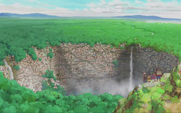  City Below Forest - The Boy and the Beast by Mamoru Hosoda