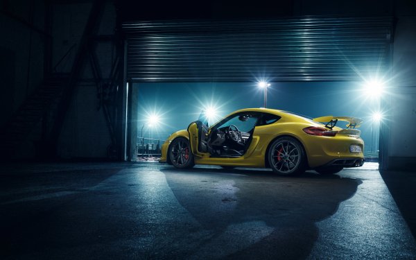 Vehicles Porsche Cayman GT4 Porsche Porsche Cayman Yellow Car Car HD Wallpaper | Background Image