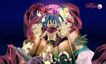 Kurtis (Disgaea) Thursday (Disgaea) Jennifer (Disgaea) Captain Gordon Flonne (Disgaea) Etna (Disgaea) demon Laharl (Disgaea) video game Disgaea: Hour of Darkness HD Desktop Wallpaper | Background Image