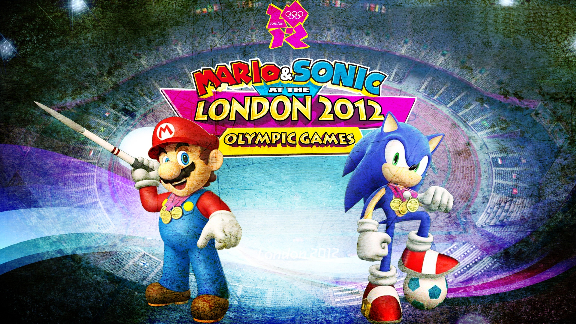 Video Game Mario & Sonic at the London 2012 Olympic Games HD Wallpaper | Background Image