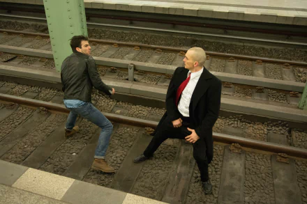 Agent 47 Rupert Friend John Smith Zachary Quinto movie Hitman: Agent 47 HD Desktop Wallpaper | Background Image