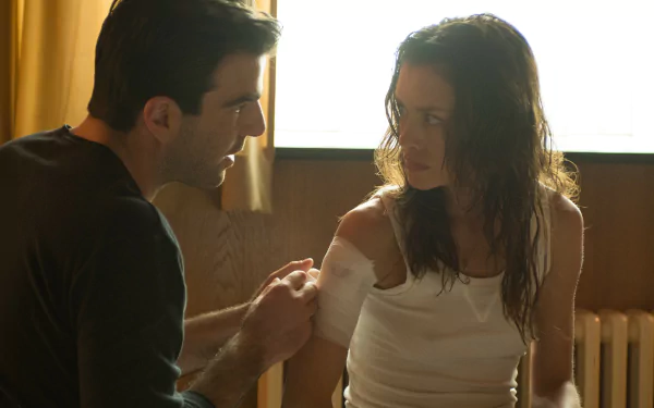 John Smith Zachary Quinto Katia (Hitman: Agent 47) Hannah Ware movie Hitman: Agent 47 HD Desktop Wallpaper | Background Image