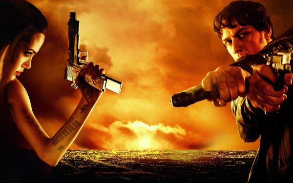 Angelina Jolie movie Wanted HD Desktop Wallpaper | Background Image