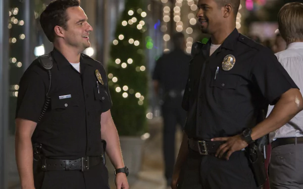 Justin Chang Damon Wayans Jr. Ryan Davis Jake Johnson movie Let's Be Cops HD Desktop Wallpaper | Background Image