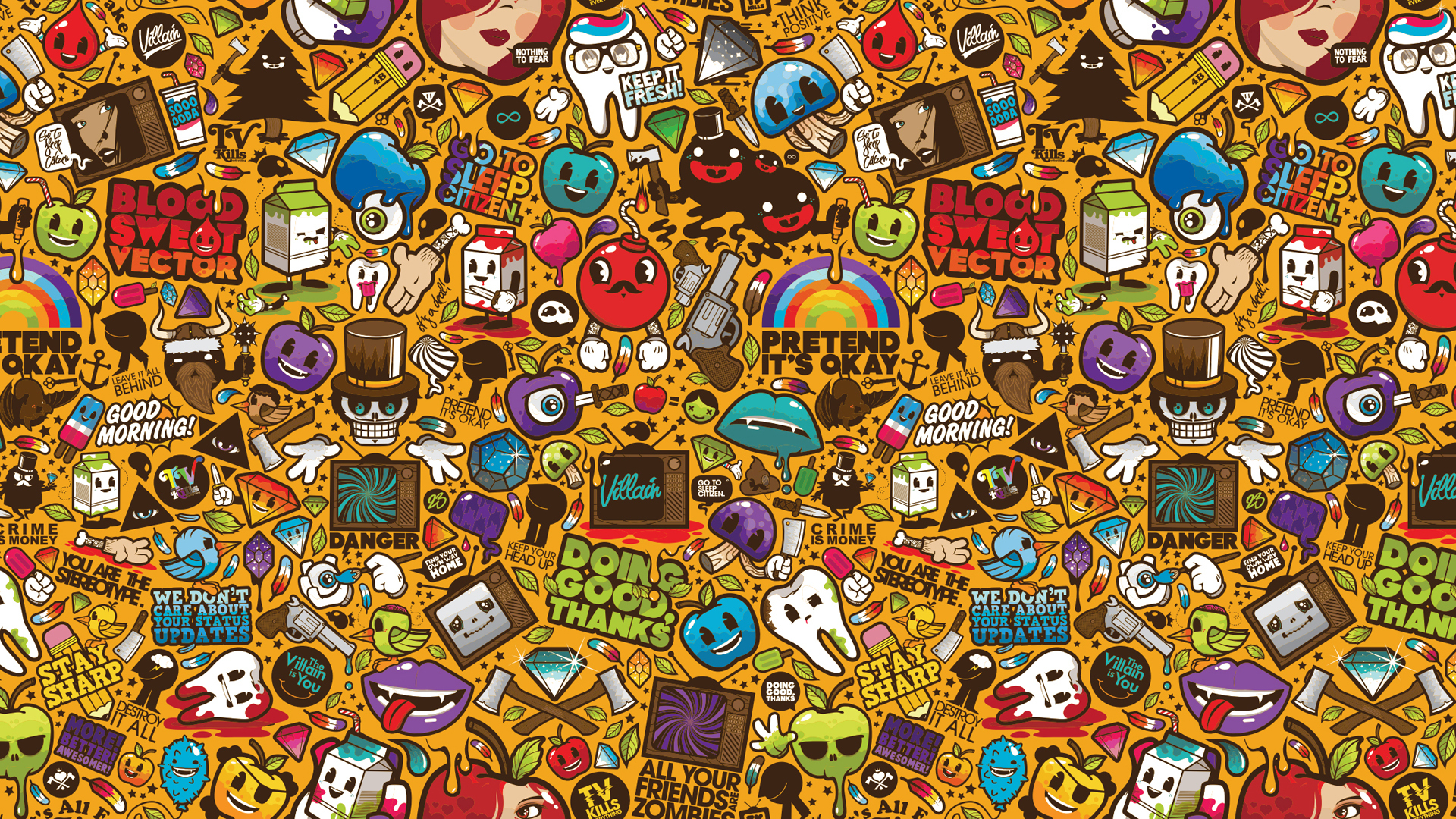 Jdm Sticker Bomb Hd Wallpaper