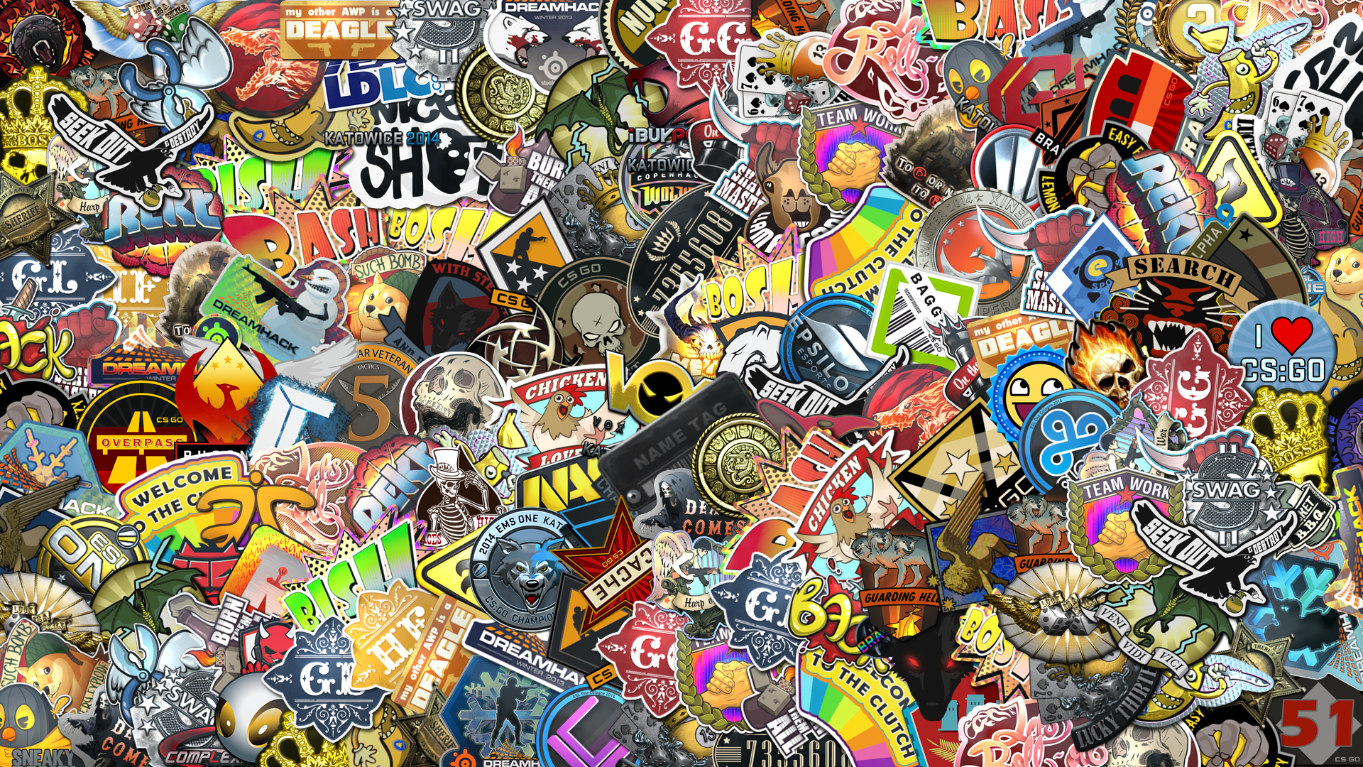 Man Made Sticker Bomb HD Wallpaper | Background Image