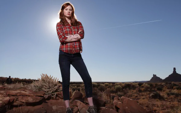 Amy Pond Karen Gillan TV Show Doctor Who (2005) HD Desktop Wallpaper | Background Image