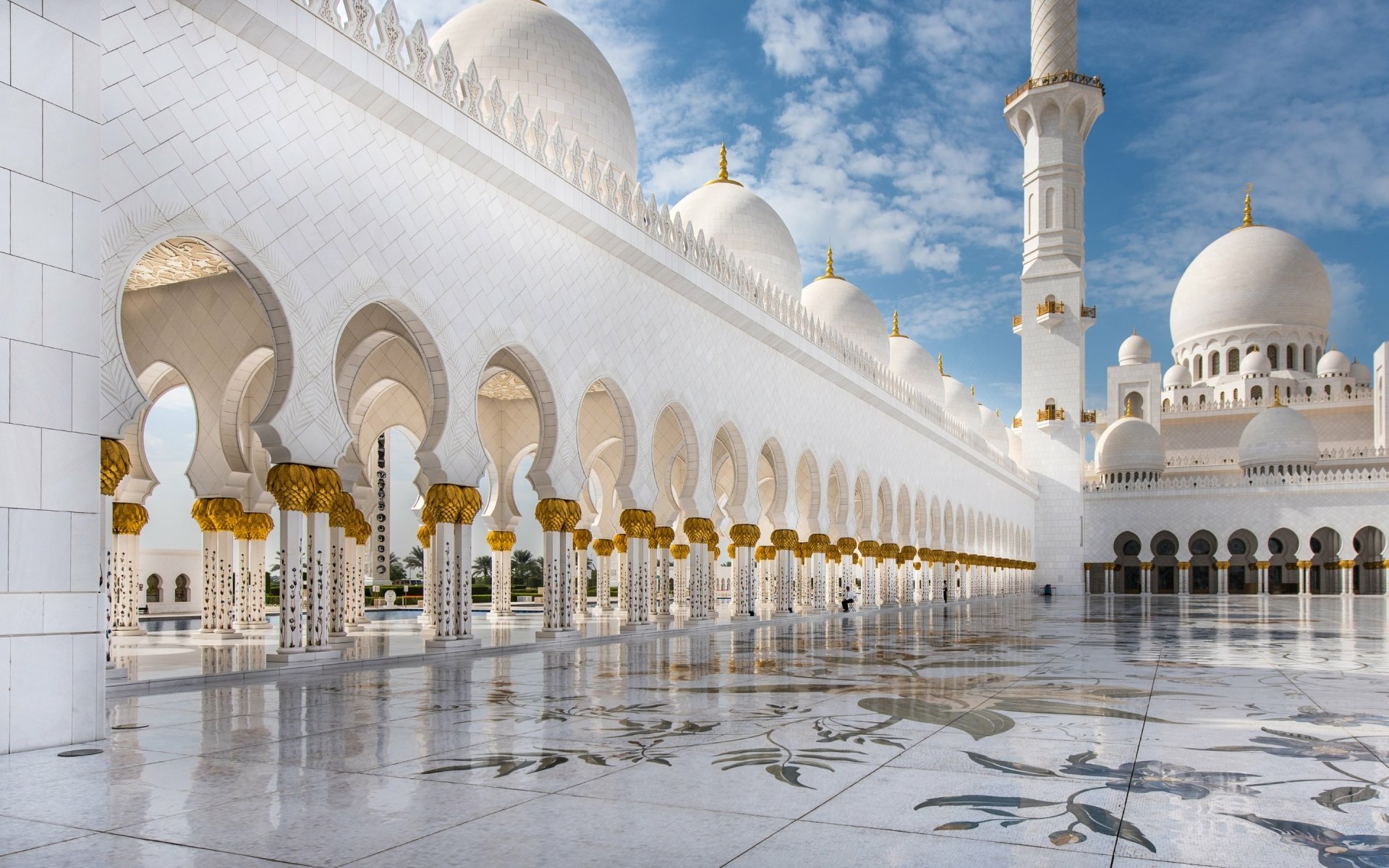 Download Religious Sheikh Zayed Grand Mosque HD Wallpaper