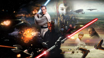 podracer (Star Wars) Qui-gon Jinn Anakin Skywalker Obi-Wan Kenobi Darth Maul movie Star Wars: Episode I - The Phantom Menace HD Desktop Wallpaper | Background Image