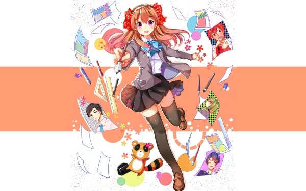 Anime Monthly Girls' Nozaki-kun Chiyo Sakura Skirt HD Wallpaper | Background Image