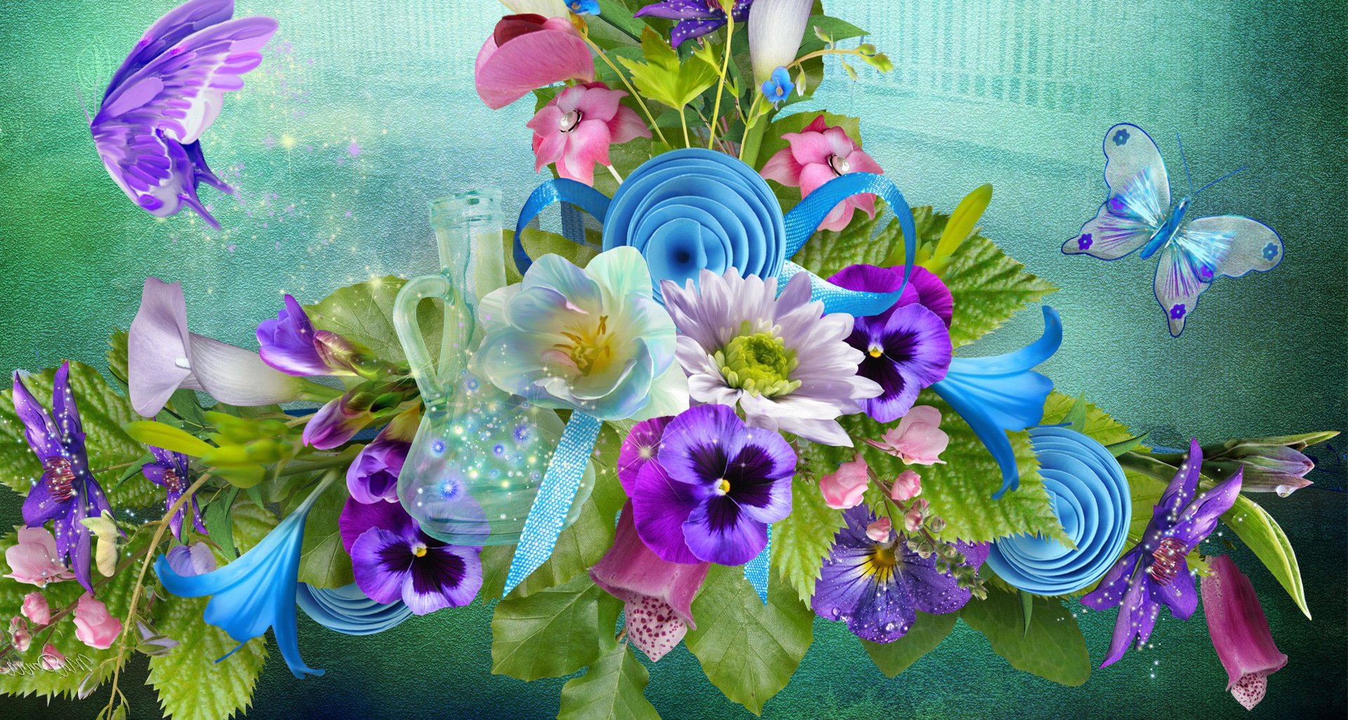 Spring Flower Design Wallpaper And Background Image