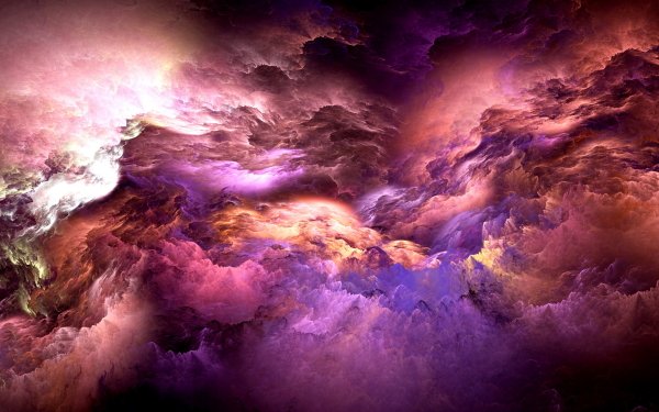 Artistic Cloud Purple Pink Light HD Wallpaper | Background Image