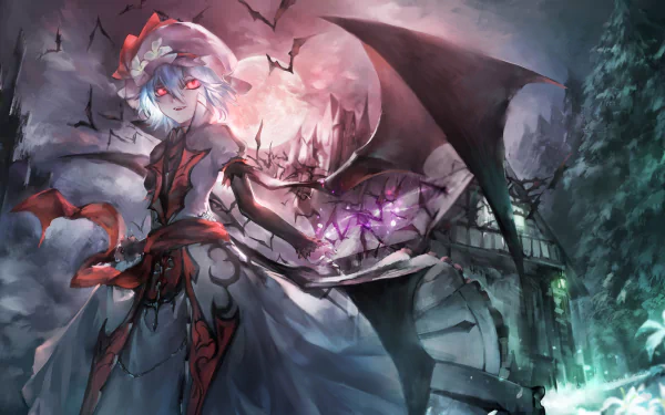 Remilia Scarlet Anime Touhou HD Desktop Wallpaper | Background Image