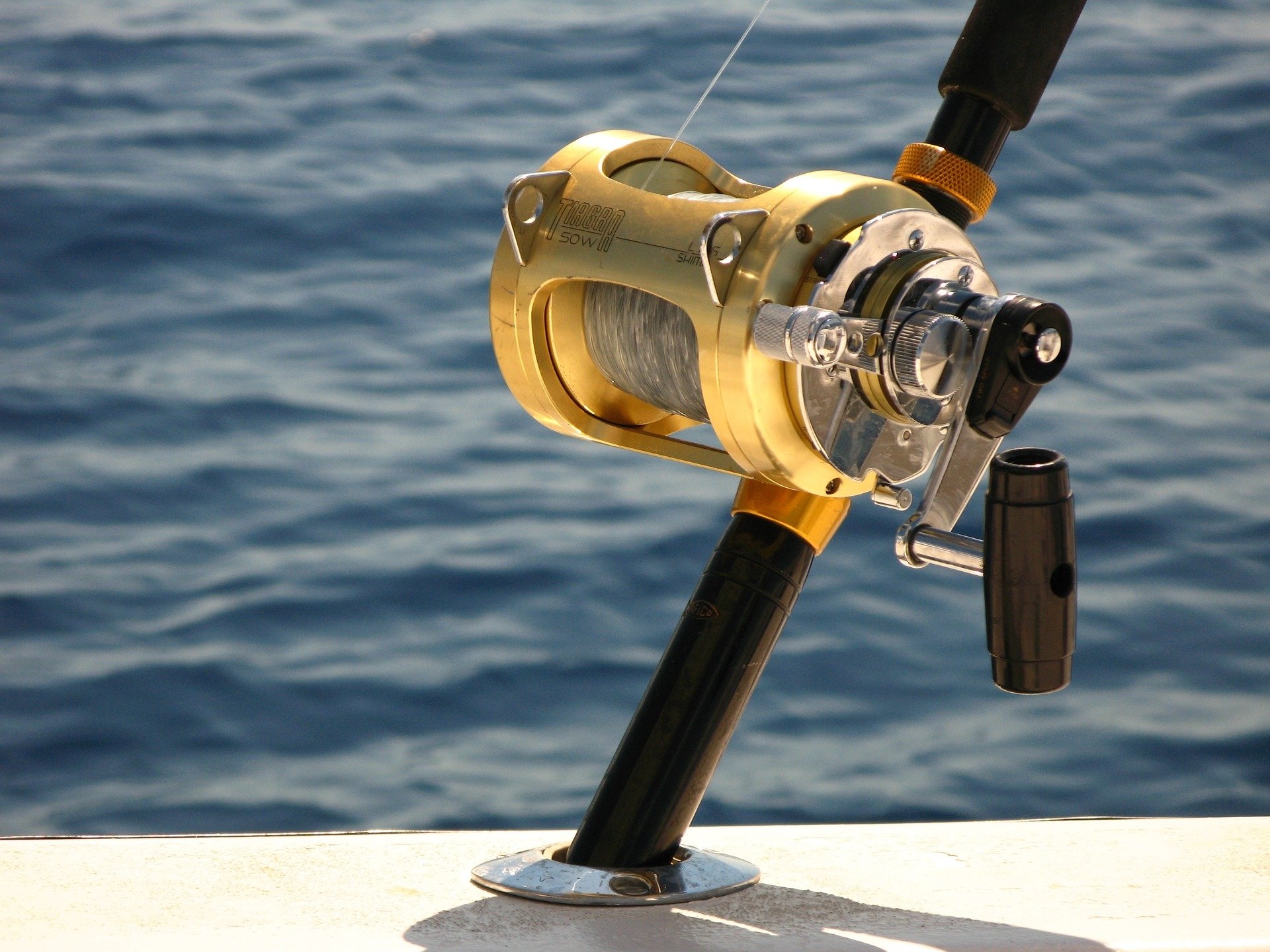 Deep Sea Fishing Rod Reel Rod Stock Photo 1197139429