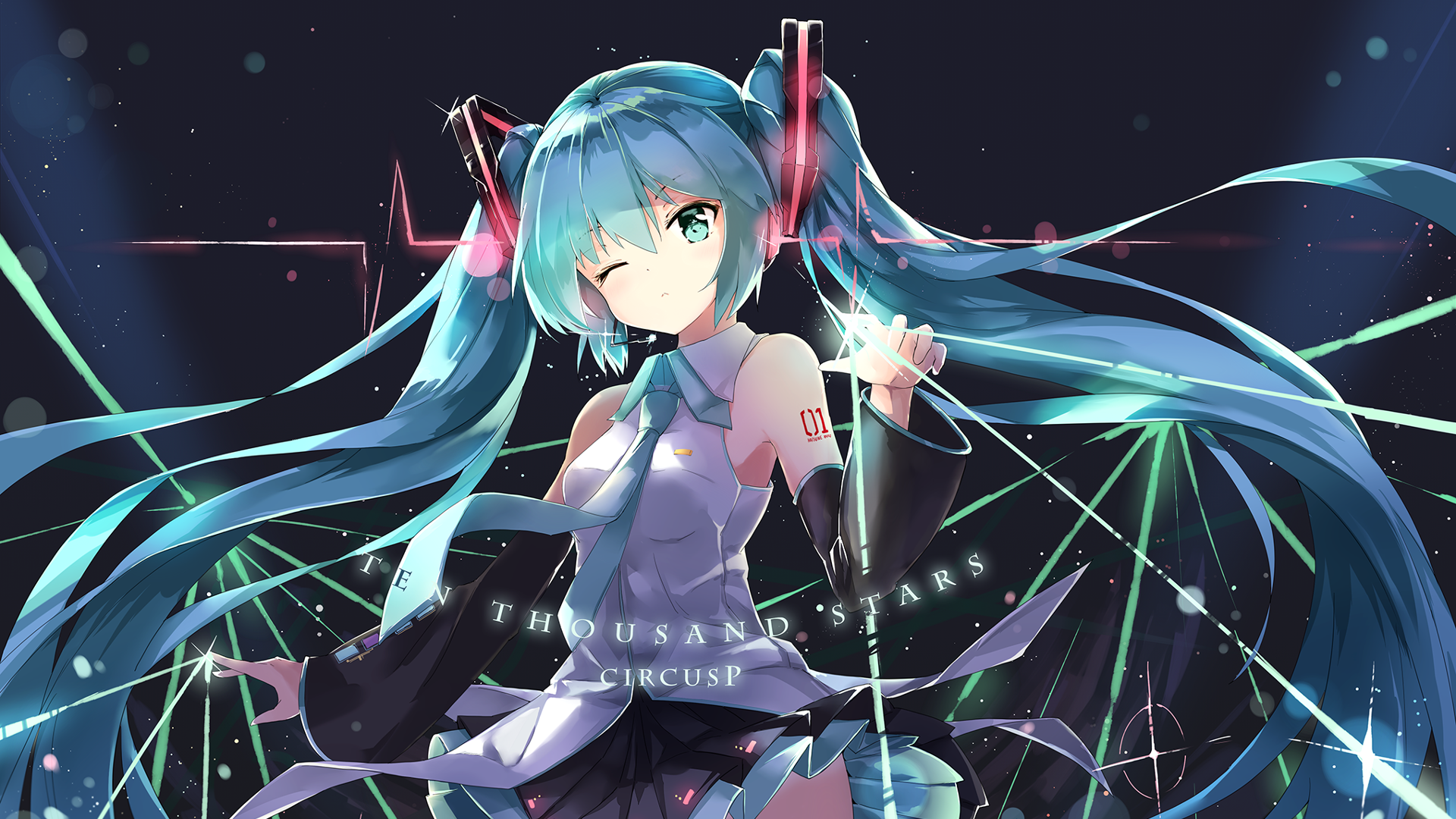 Download Hatsune Miku Anime Vocaloid HD Wallpaper by あさひクロイ