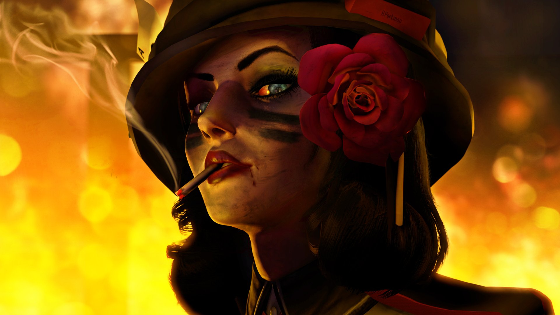 Elizabeth from Bioshock Infinite - Stunning HD Wallpaper by Alex Portman, image size:1920x1080