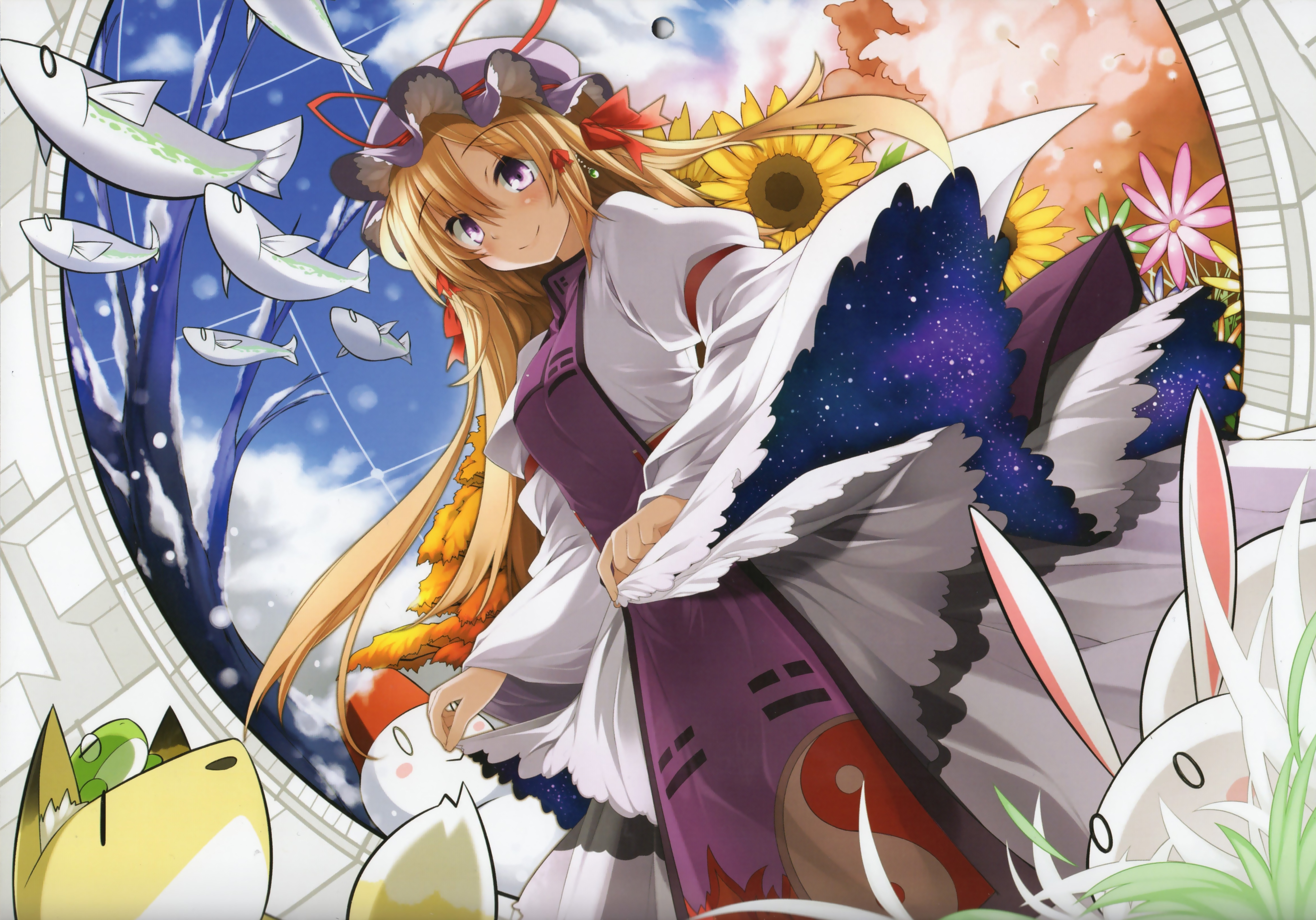 Download Yukari Yakumo Anime Touhou 4k Ultra HD Wallpaper by ろんど