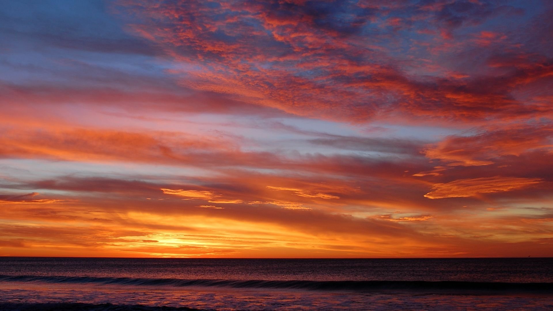 Ocean Sunset Hd Wallpaper Background Image 1920x1080