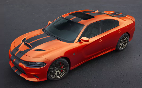 car muscle car orange car Dodge Dodge Charger vehicle Dodge Charger SRT HD Desktop Wallpaper | Background Image