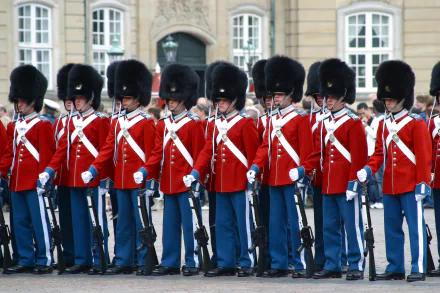  Danish Royal Guards also known as Royal Life Guards by Servicelinket