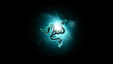 A vibrant HD desktop wallpaper featuring the iconic Razer logo, illuminated against a dark background, showcasing cutting-edge technology and a dynamic visual aesthetic.