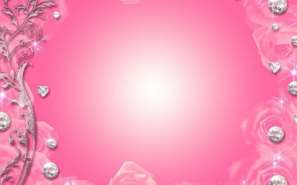 Artistic Pink Diamond Rose HD Wallpaper | Background Image