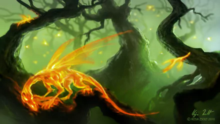 forest fantasy creature HD Desktop Wallpaper | Background Image