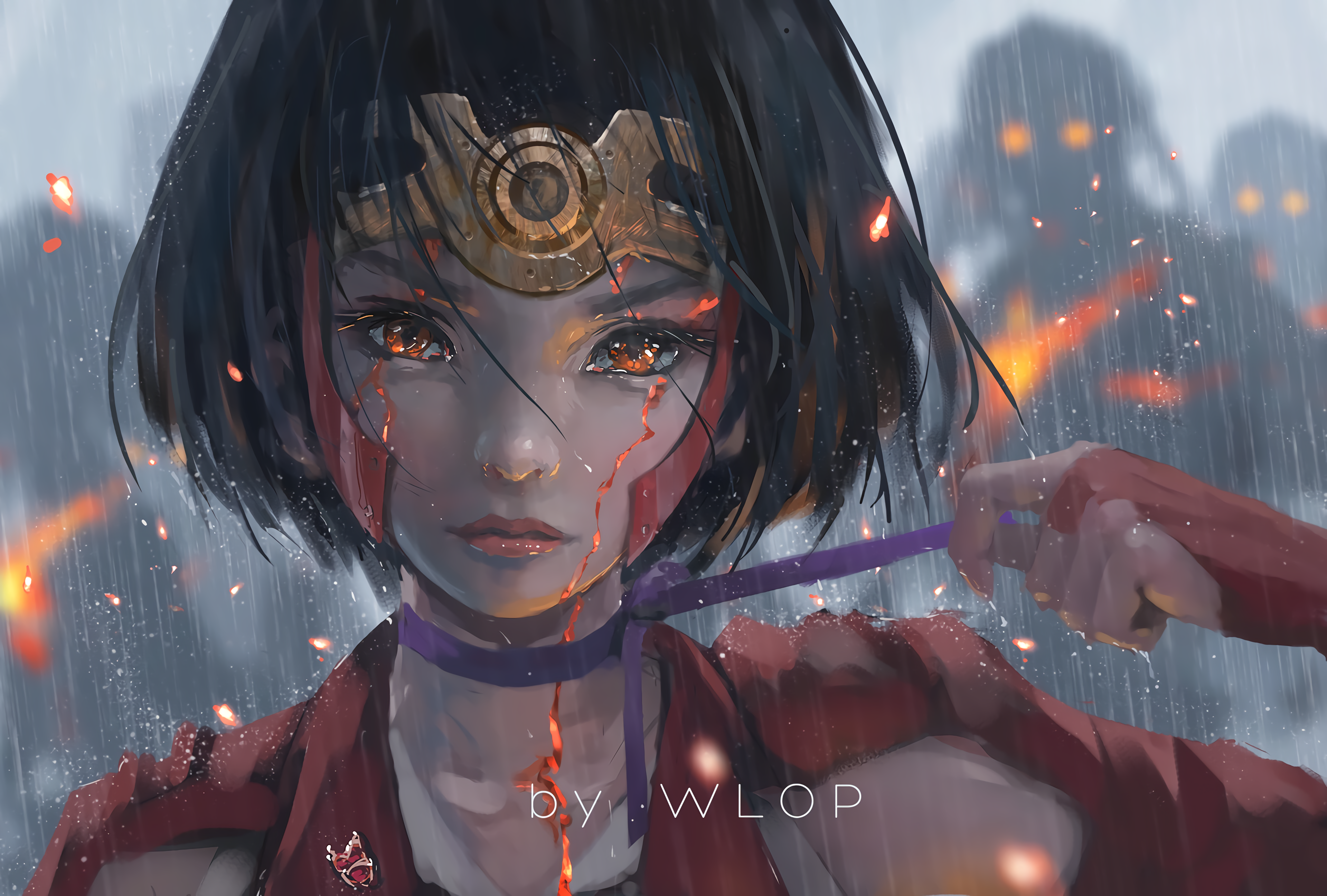 Anime Kabaneri of the Iron Fortress 4k Ultra HD Wallpaper by Wang Ling