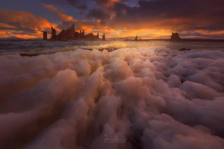 foam nature ocean HD Desktop Wallpaper | Background Image