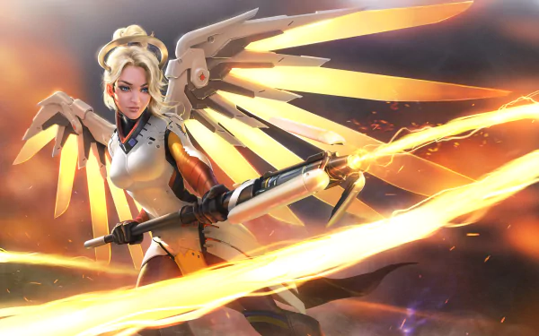 Mercy (Overwatch) video game Overwatch HD Desktop Wallpaper | Background Image