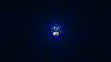 4K Ultra HD PC desktop wallpaper featuring the Supermassive video game logo with a dark, swirling blue vortex background.