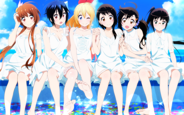 Anime Nisekoi Marika Tachibana Seishirou Tsugumi Chitoge Kirisaki Kosaki Onodera Haru Onodera Ruri Miyamoto HD Wallpaper | Background Image