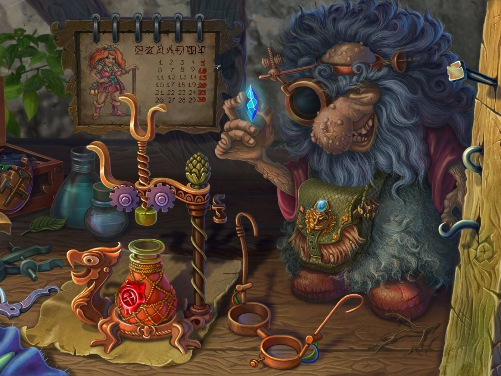 Video Game Witch's Pranks: Frog's Fortune HD Wallpaper | Background Image