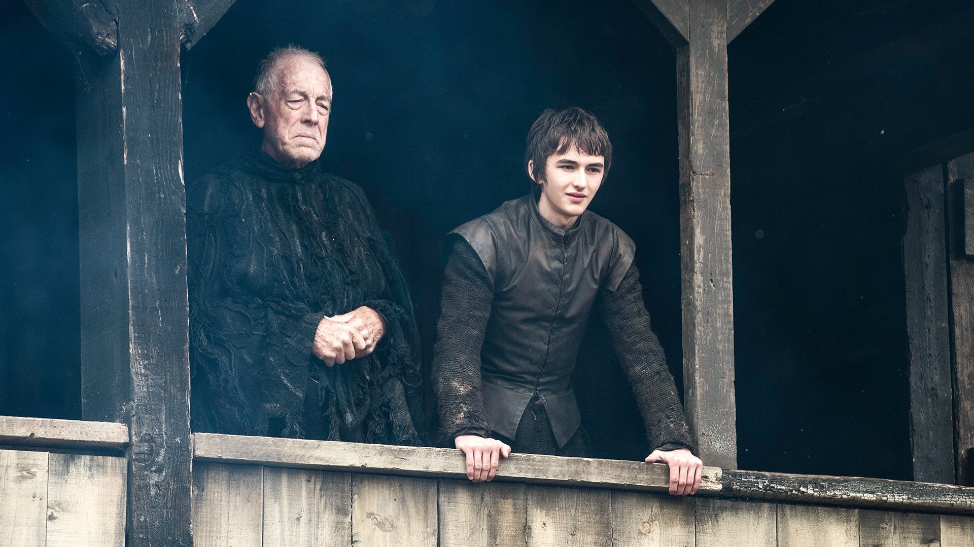 Download Three-Eyed Raven Max Von Sydow Isaac Hempstead-Wright Bran Stark TV Show Game Of Thrones HD Wallpaper