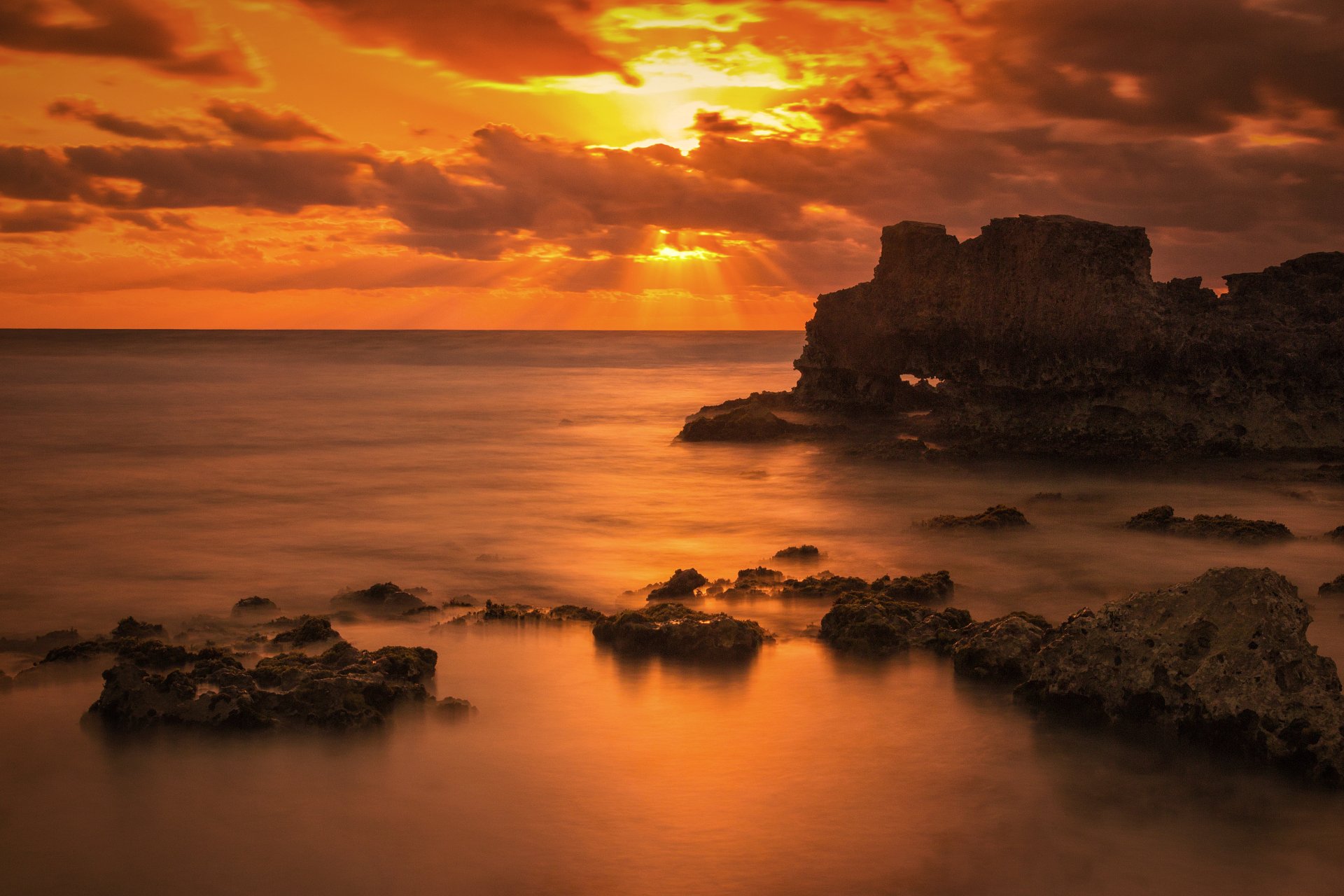 Download Horizon Cloud Sea Ocean Nature Sunset 4k Ultra HD Wallpaper by ...