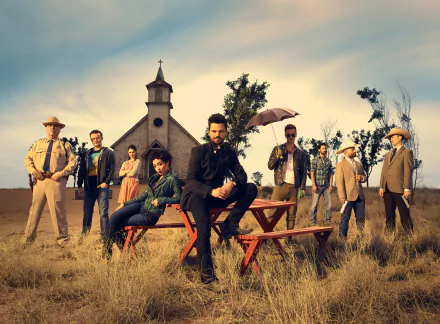 Ruth Negga Joseph Gilgun Lucy Ursula Griffiths William Earl Brown Dominic Cooper Jesse Custer TV Show preacher HD Desktop Wallpaper | Background Image