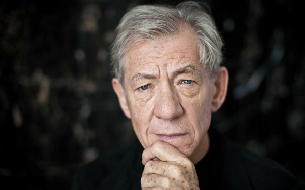 Celebrity Ian McKellen Portrait HD Wallpaper | Background Image