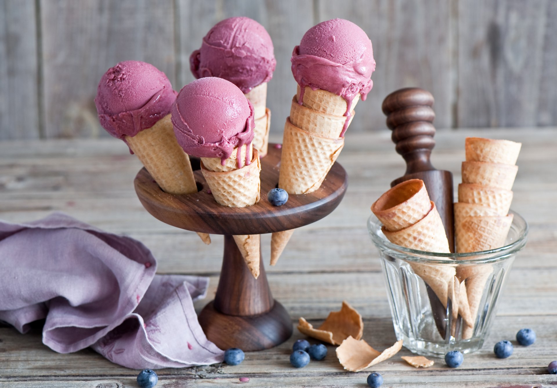 Summer Delight: Ice Cream Still Life HD Wallpaper by Anna Verdina