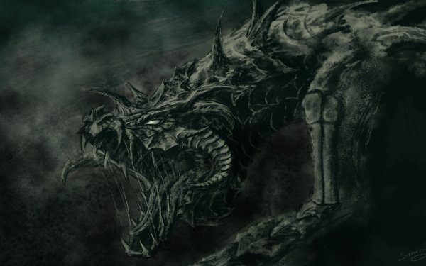 Fantasy Dragon Dark HD Wallpaper | Background Image