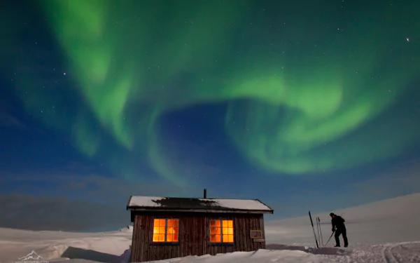  Aurora Borealis in Winter Sky by Lars Mathisen