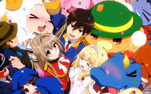 Anime Amagi Brilliant Park Latifa Fleuranza Isuzu Sento Seiya Kanie Macaron Moffle HD Wallpaper | Background Image