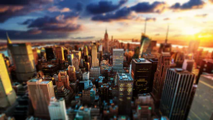 New York photography tilt shift HD Desktop Wallpaper | Background Image