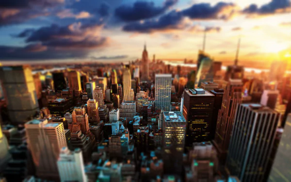 New York photography tilt shift HD Desktop Wallpaper | Background Image