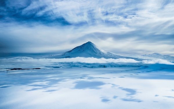 Earth Mountain Mountains Mount Erebus Antarctica HD Wallpaper | Background Image