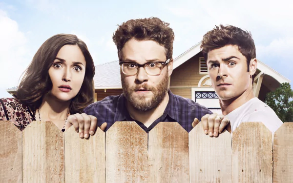 Zac Efron Rose Byrne Seth Rogen movie Neighbors 2: Sorority Rising HD Desktop Wallpaper | Background Image